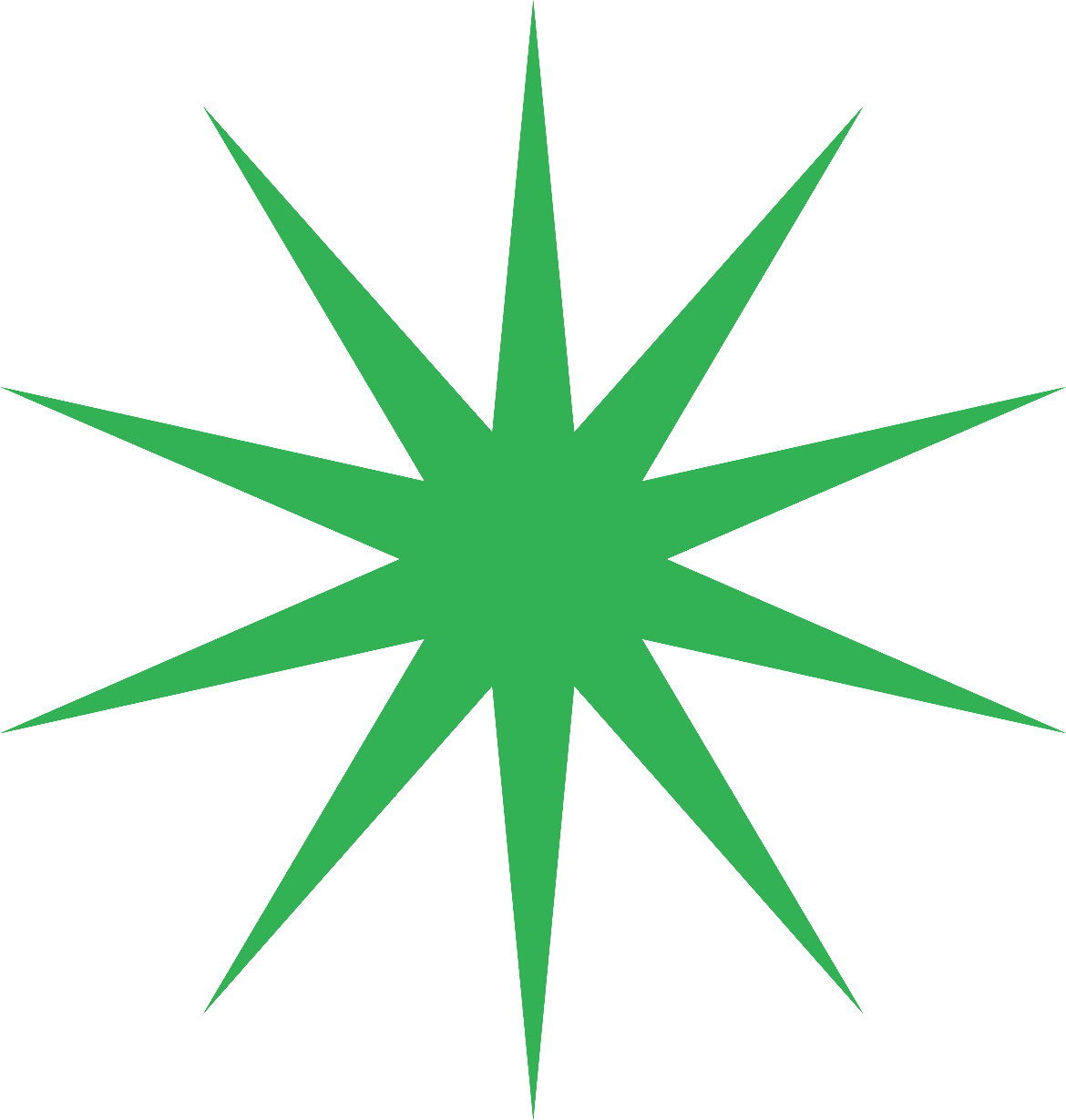 Estrela Verde de Fundo